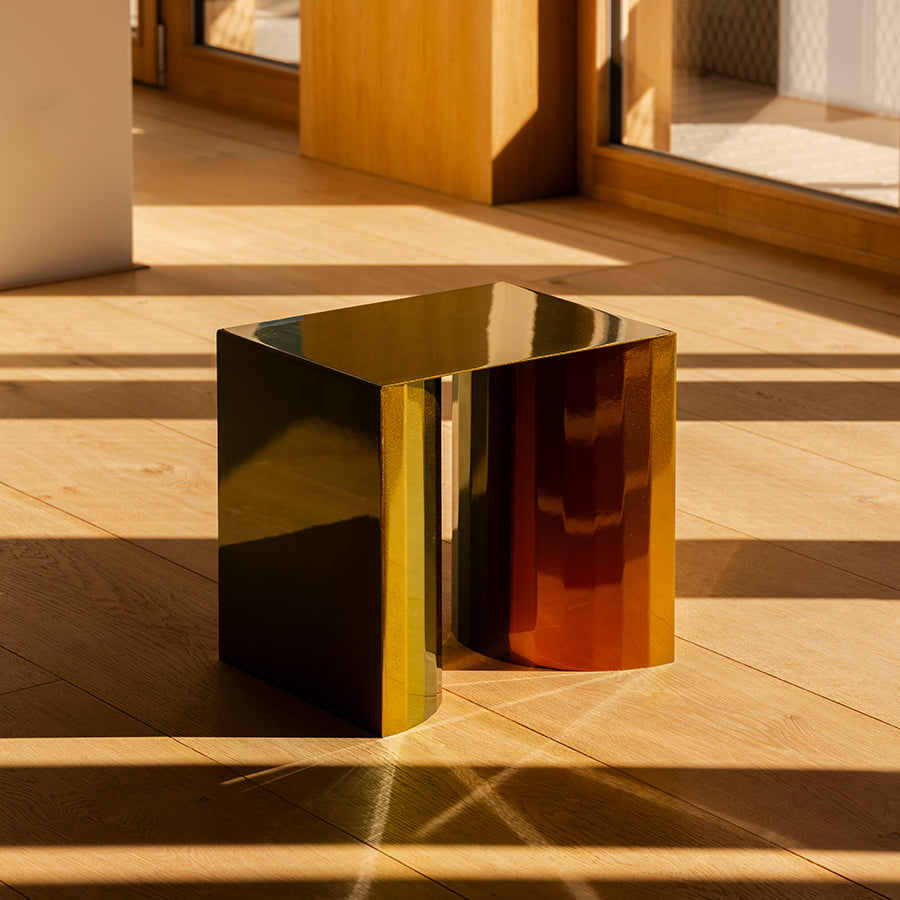 CÉTOINE STOOL + SIDE TABLE | alejandra perini