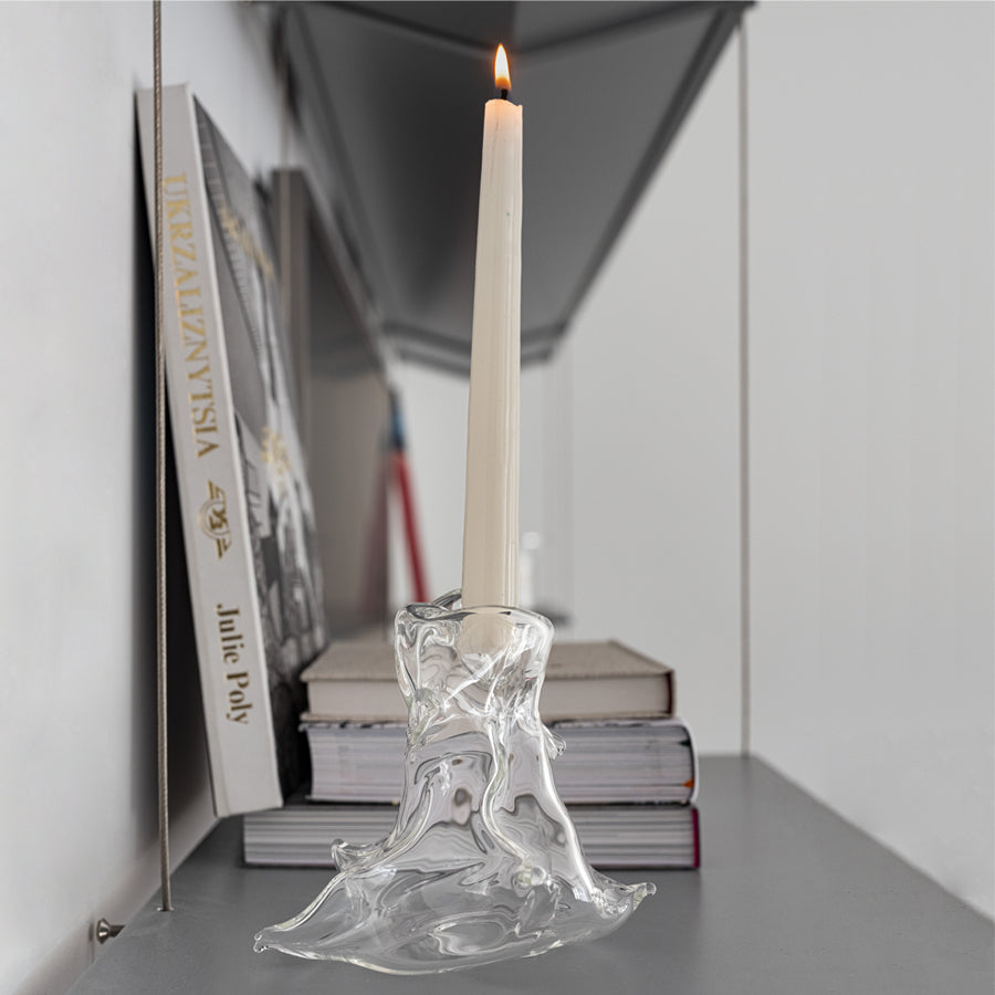 TRANSPARENT MELTED CANDLE HOLDERS | agustina ros